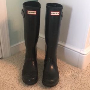 Hunter Tall Black rain boots